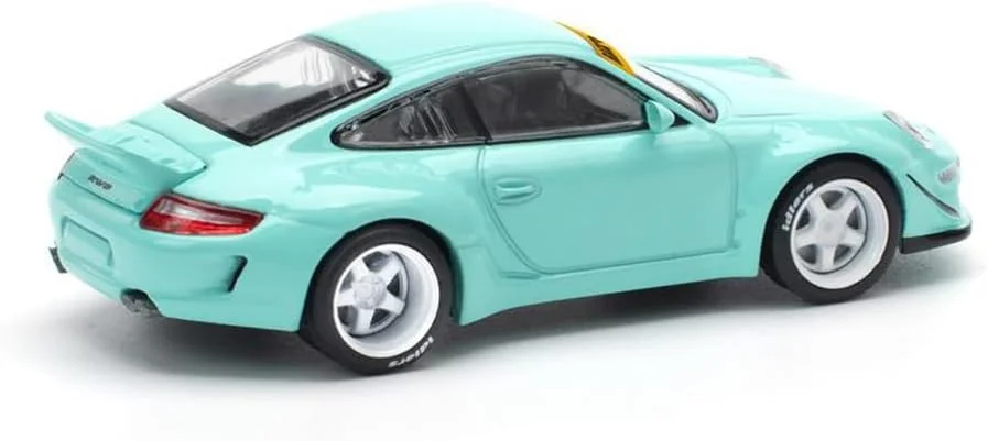 مدل کلکسیونی دایکست ماشین پورشه 997 RWB آبی تیفانی نسخه محدود، مقیاس 1:64، تولید Pop Race کد PR640237