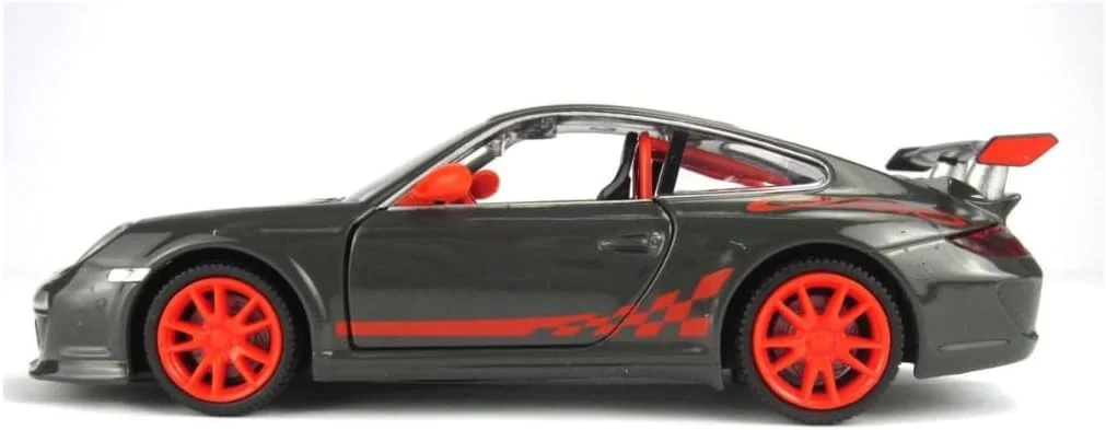 دی-پاور - پورشه 911 GT3 RS خاکستری تیره | ماکت دایکست، آیتم کلکسیونی نهایی، خودروهای عضلانی آمریکایی | وسایل نقلیه اسباب بازی، مدل ماشین فلزی - مجموعه عقب کش | سایز - 1:32، برای کودکان 3+