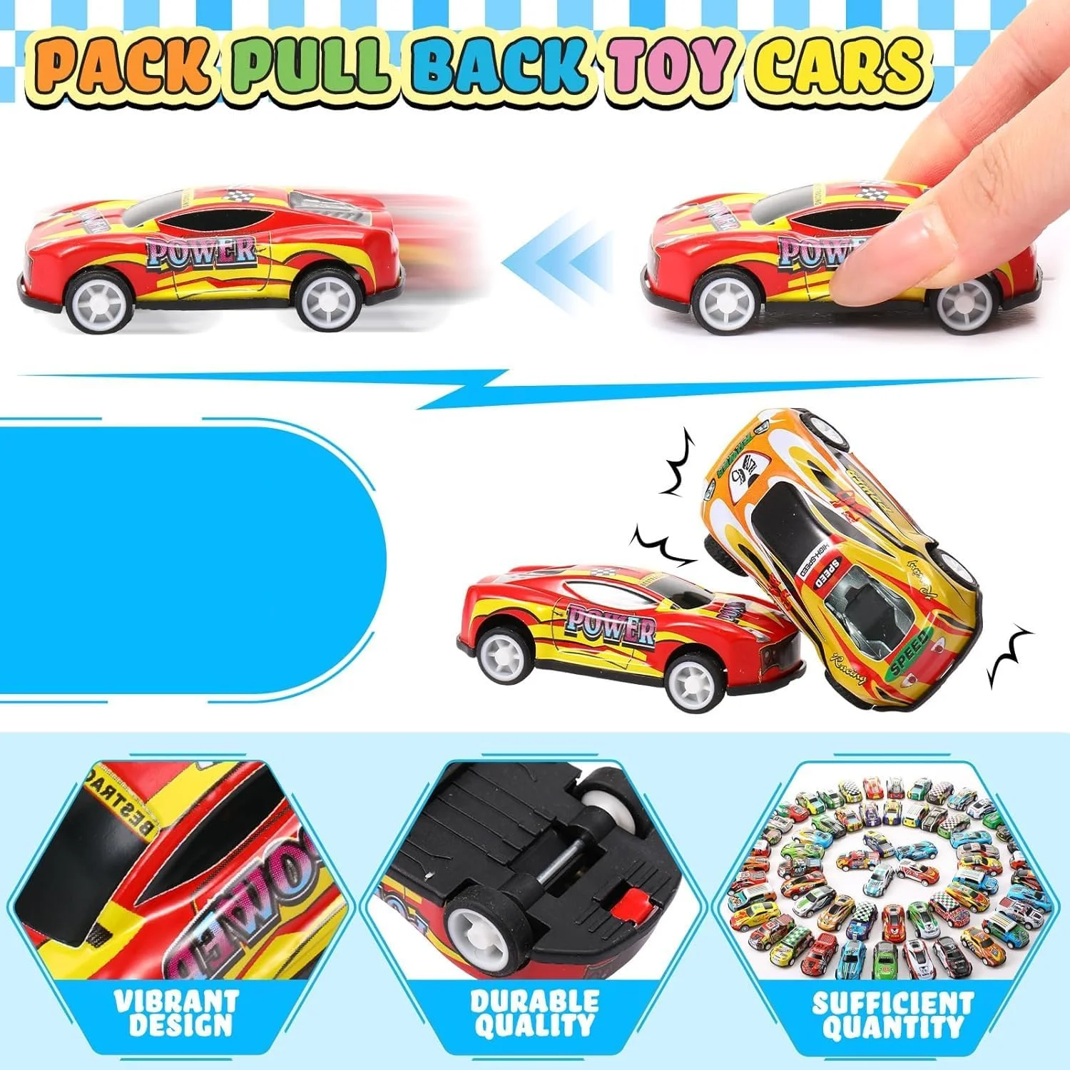 بسته ماشین های اسباب بازی عقب کشیدنی، مینی ماشین های مسابقه ای دایکست فله ای، اسباب بازی ماشین های جایزه مهمانی، پرکننده های کیسه هدیه، پرکننده های پیناتا، جعبه جایزه گنج معلم، اسباب بازی ماشین برای پسران دختران کودکان نوپا (36 عدد)