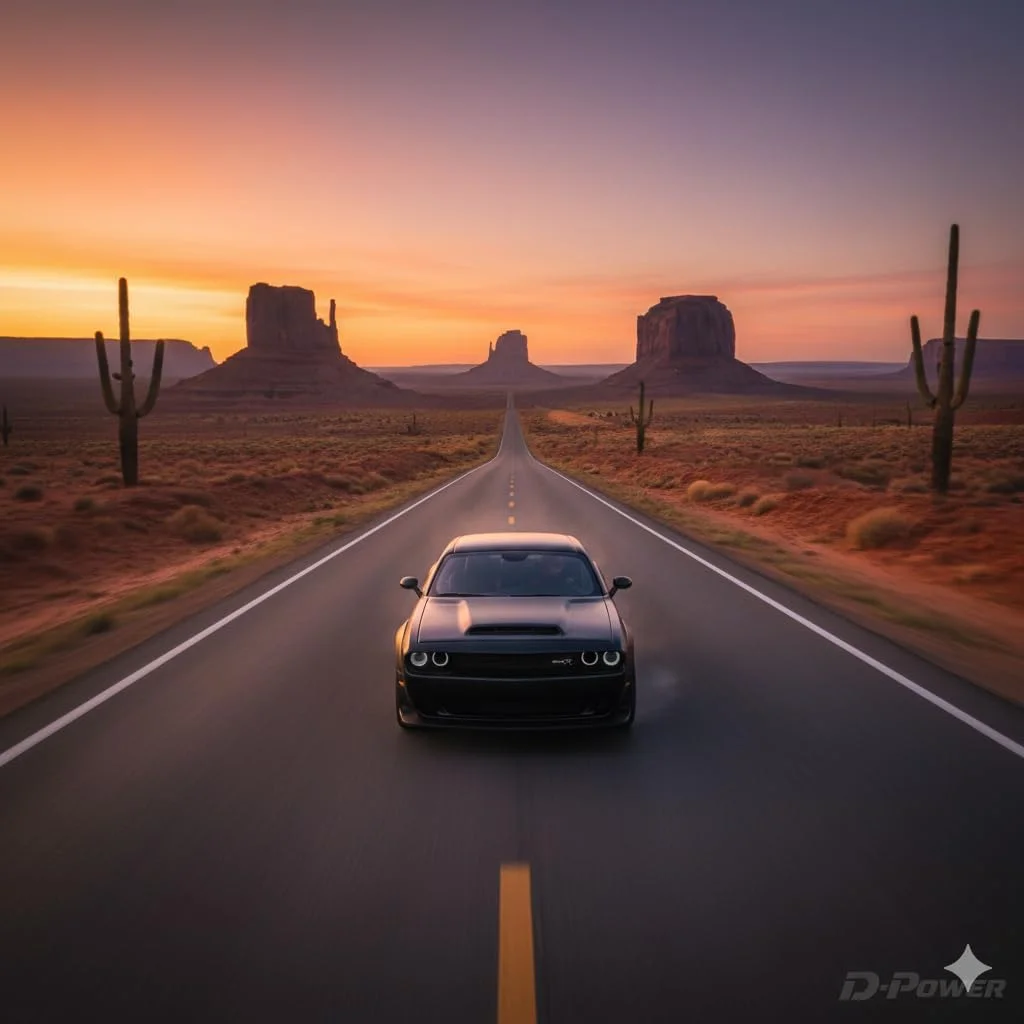 مدل کلکسیونی دوج چلنجر SRT Demon 2018 دای‌کست D-Power مقیاس 1:64 (مشکی مات) | بدنه فلزی، چرخ‌های روان