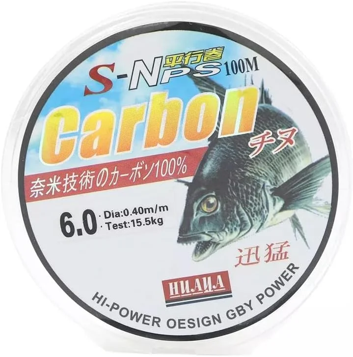 نخ ماهیگیری کربنی S-NPS با قدرت بالا، طول 100 متر