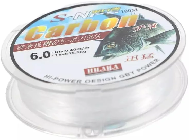 نخ ماهیگیری کربنی S-NPS با قدرت بالا، طول 100 متر