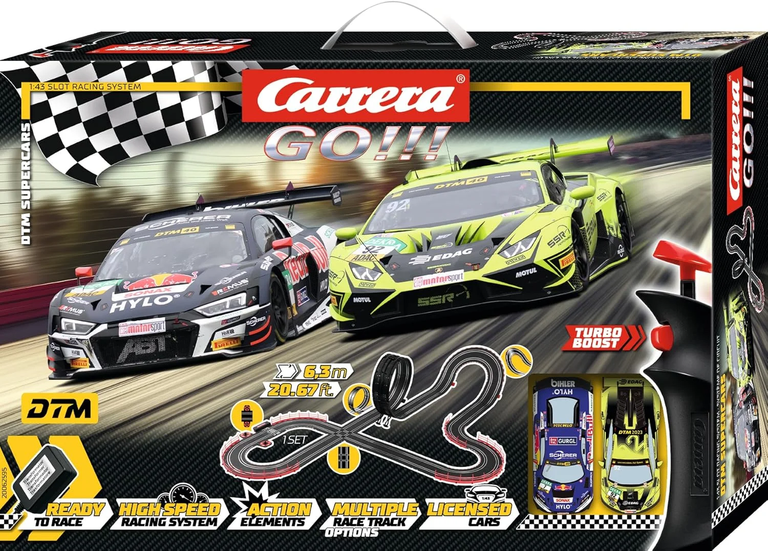 ست مسابقه ماشین های اسلات کاررا GO!!! مدل سوپرکارز - شماره مدل 20062595