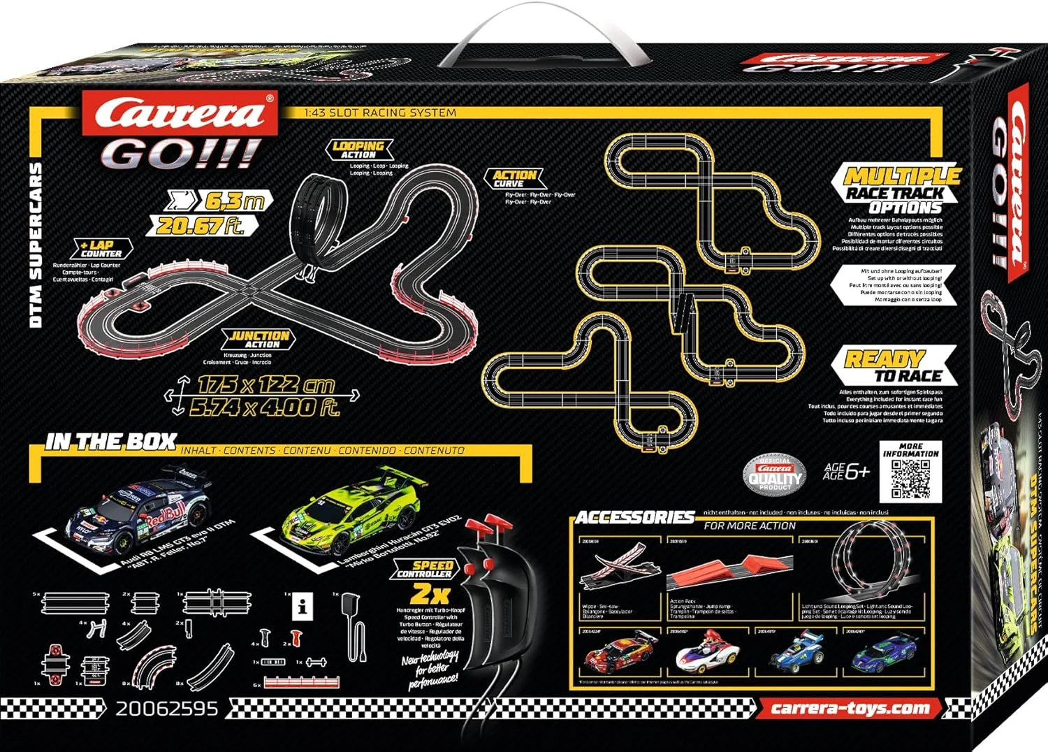 ست مسابقه ماشین های اسلات کاررا GO!!! مدل سوپرکارز - شماره مدل 20062595