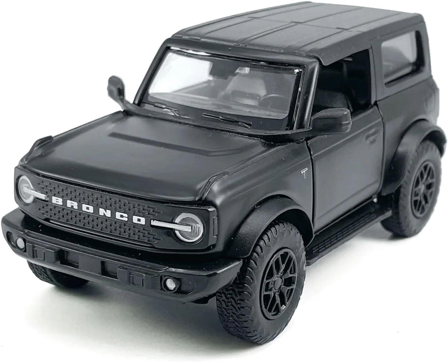 ماکت ماشین 2 در برونکو مدل بدلندز، مقیاس 1/36، اسباب بازی دایکست، آلیاژ فلزی، ماشین های کودکان، درهای عقب کشیدنی بازشو، رینگ مشکی، کلکسیون مردانه، اسباب بازی های پسرانه، تزیین کیک، دکوراسیون منزل، مشکی