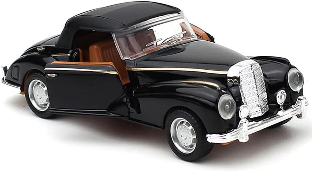 مدل ماشین قدیمی Alipis، اسباب بازی ماشین فلزی وینتیج، مدل کلکسیونی خودرو کلاسیک دایکست، دکوراسیون رومیزی کلکسیونی برای خانه، دفتر، هدیه مهمانی، اسباب بازی هدیه برای پسران و دختران (مشکی)