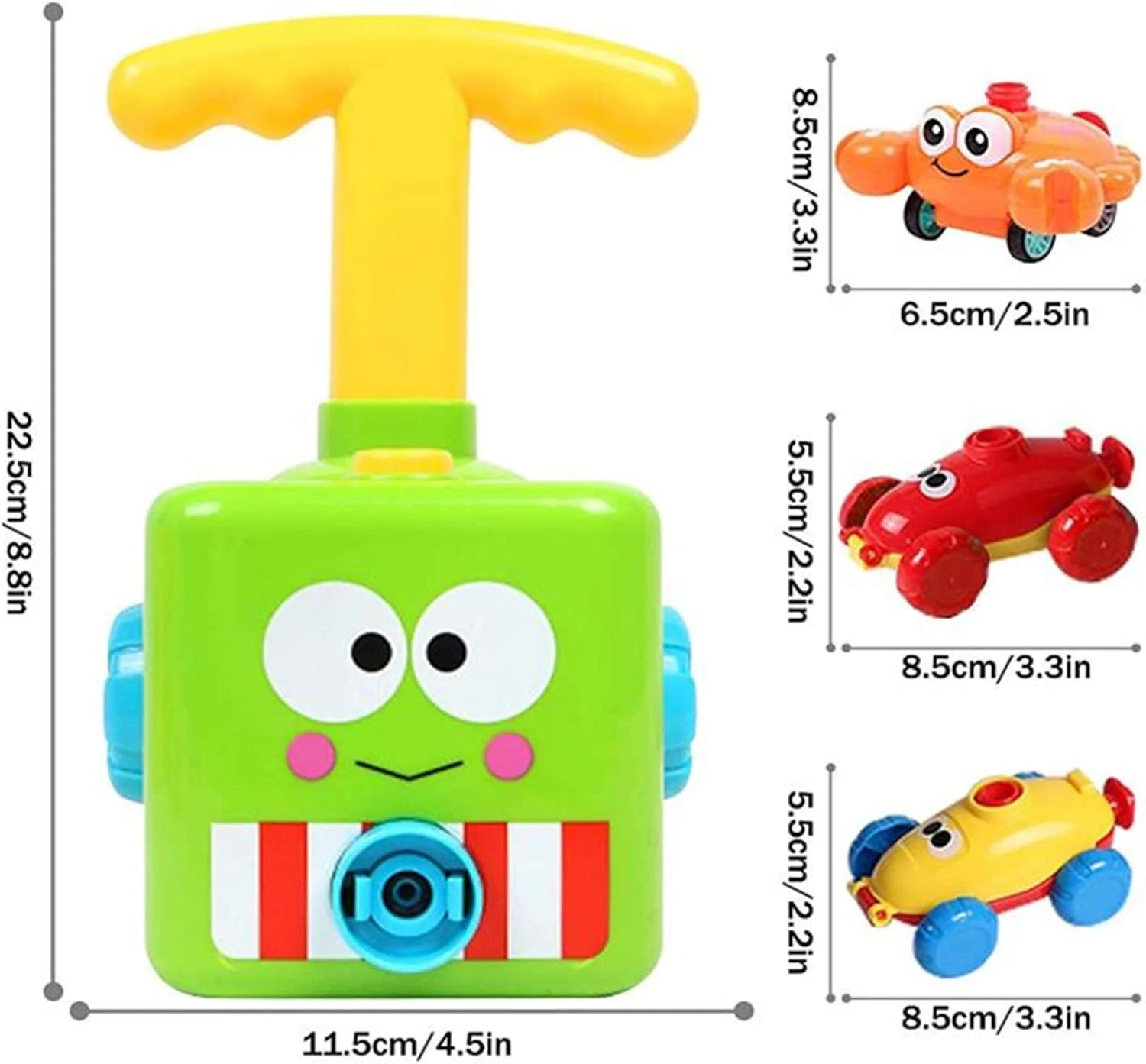 مجموعه اسباب بازی ماشین بادی AM ANNA با پمپ برای کودکان، ماشین مسابقه ای بادی قدرتی، ماشین پرتاب بادی، اسباب بازی های STEM اتومبیل های آیرودینامیکی (قورباغه سبز) مجموعه اسباب بازی ماشین بادی AM ANNA با پمپ برای کودکان، ماشین مسابقه ای بادی قدرتی، ماشین پرتاب بادی، اسباب بازی های STEM اتومبیل های آیرودینامیکی (قورباغه سبز)