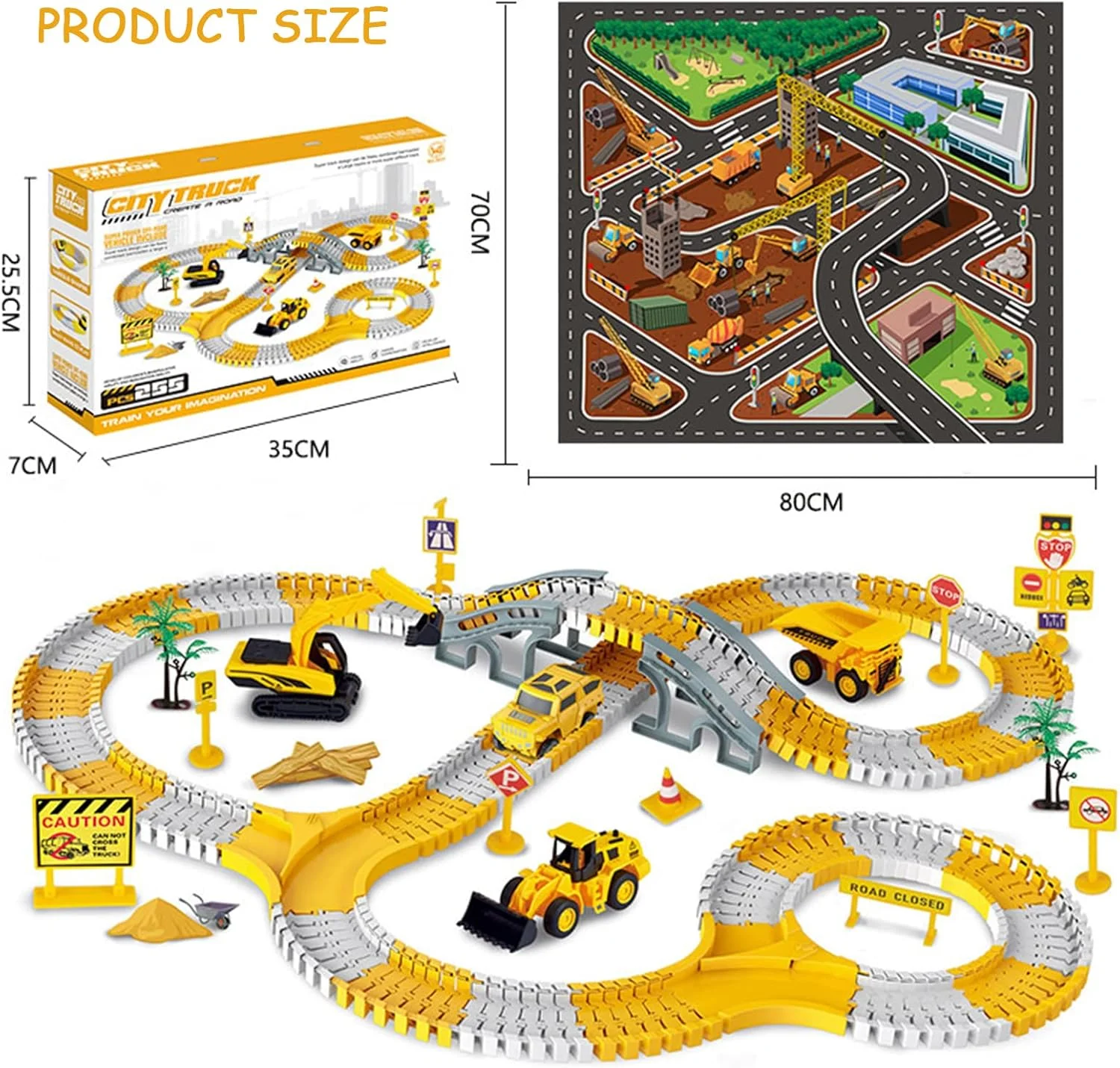 پیست مسابقه ساختمانی AM ANNA، 255 قطعه، اسباب بازی پسرانه، سری پیست، مجموعه اسباب بازی پیست قطار انعطاف پذیر برای پسران و دختران 3، 4، 5 و 6 ساله، بازی مسابقه ای جاده ای با منظره شهری، هدیه کریسمس و تولد پیست مسابقه ساختمانی AM ANNA، 255 قطعه، اسباب بازی پسرانه، سری پیست، مجموعه اسباب بازی پیست قطار انعطاف پذیر برای پسران و دختران 3، 4، 5 و 6 ساله، بازی مسابقه ای جاده ای با منظره شهری، هدیه کریسمس و تولد