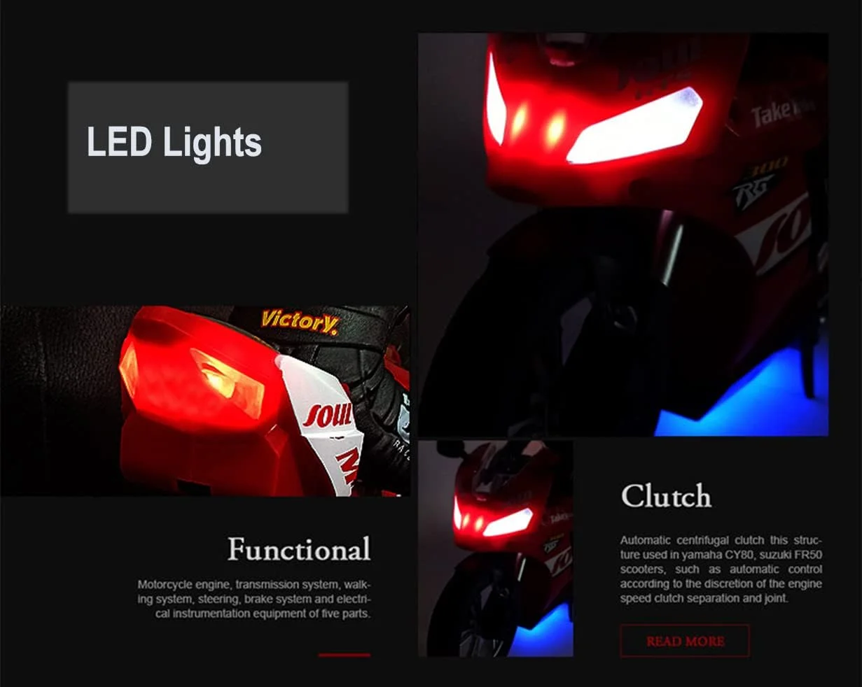 موتور سیکلت کنترلی فوق العاده بزرگ 35 سانتی متری SOWOFA، موتور سیکلت حرفه ای دریفت، موتور سیکلت تعادل خودکار، مدل موتور سیکلت هدیه پسرانه دخترانه