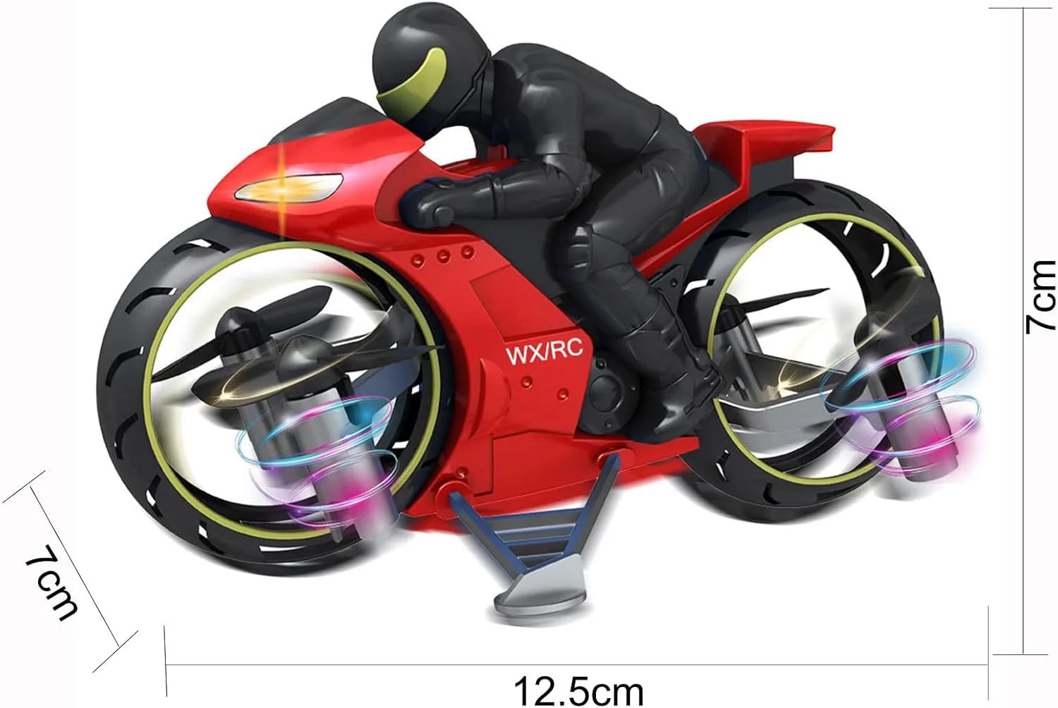 موتورسیکلت بدلکاری کنترلی، موتورسیکلت بدلکاری کنترلی 2 در 1، موتورسیکلت پرنده زمینی با قابلیت چرخش 360 درجه، اسباب بازی دریفت کودکان (قرمز) موتورسیکلت بدلکاری کنترلی، موتورسیکلت بدلکاری کنترلی 2 در 1، موتورسیکلت پرنده زمینی با قابلیت چرخش 360 درجه، اسباب بازی دریفت کودکان (قرمز)