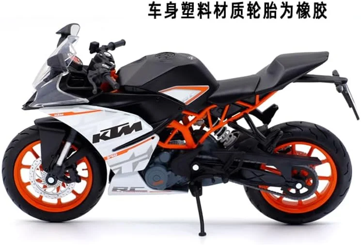مدل موتورسیکلت اسپرت Automaxx 1:12 KTMs RC390، مجموعه موتورسیکلت های ترولی با جابجایی بزرگ، هدیه (RC390(جعبه)) مدل موتورسیکلت اسپرت Automaxx 1:12 KTMs RC390، مجموعه موتورسیکلت های ترولی با جابجایی بزرگ، هدیه (RC390(جعبه))
