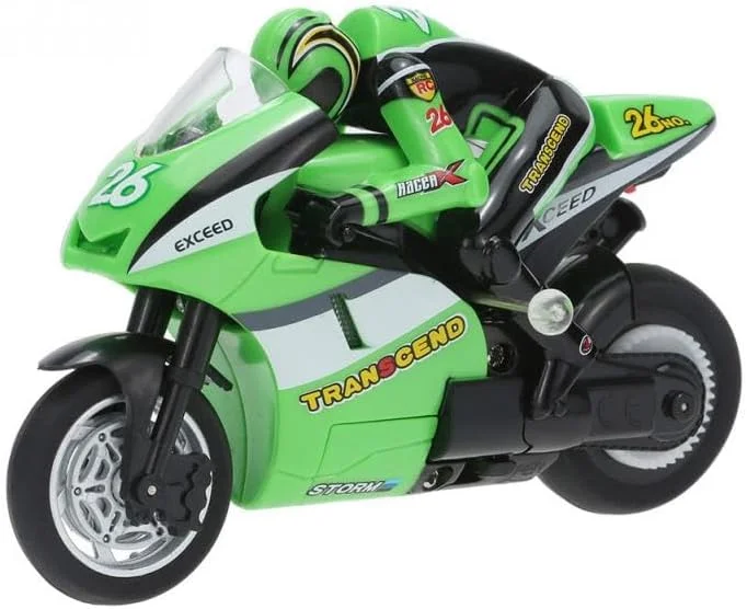 موتور سیکلت مینی آرسی الکتریکی با سرعت بالا، ماشین کنترل از راه دور نیترو قابل شارژ 2.4 گیگاهرتز، موتور مسابقه ای اسباب بازی پسرانه 8-15 (بدون جعبه هدیه)