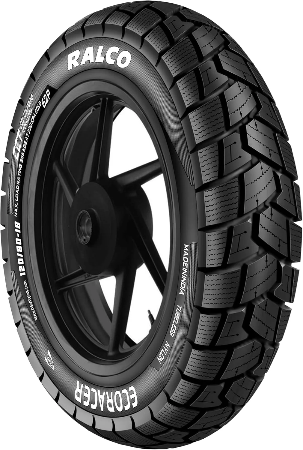 رالکو 3.00-18 Eco Racer 6 PR موتورسیکلت عقب تیوبلس، 3 اینچ، 80 رالکو 3.00-18 Eco Racer 6 PR موتورسیکلت عقب تیوبلس، 3 اینچ، 80