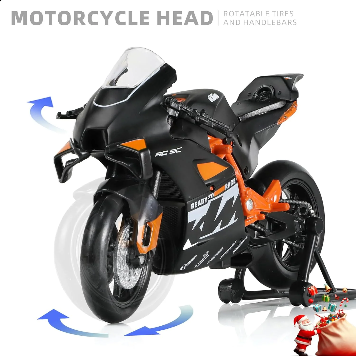 مدل موتورسیکلت ریس اوپن 1:18 برای KTM RC 8C، فلزی دایکاست با پلاستیک، مدل موتورسیکلت برای Welly، بدون نیاز به مونتاژ، مینی موتور سیکلت تمام شده، هدیه برای بزرگسالان (مشکی) مدل موتورسیکلت ریس اوپن 1:18 برای KTM RC 8C، فلزی دایکاست با پلاستیک، مدل موتورسیکلت برای Welly، بدون نیاز به مونتاژ، مینی موتور سیکلت تمام شده، هدیه برای بزرگسالان (مشکی)