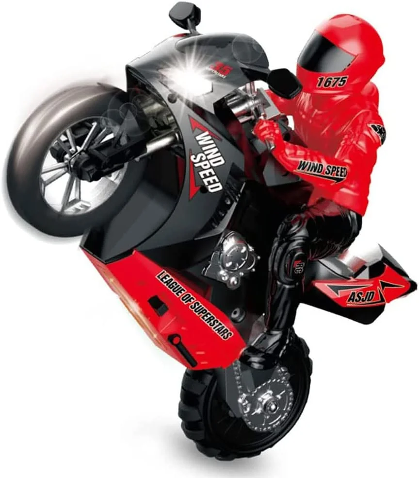موتورسیکلت بدلکاری کنترلی از راه دور با سرعت بالا، دارای ژیروسکوپ 6 محوره و تعادل خودکار، RTR 8 کاناله