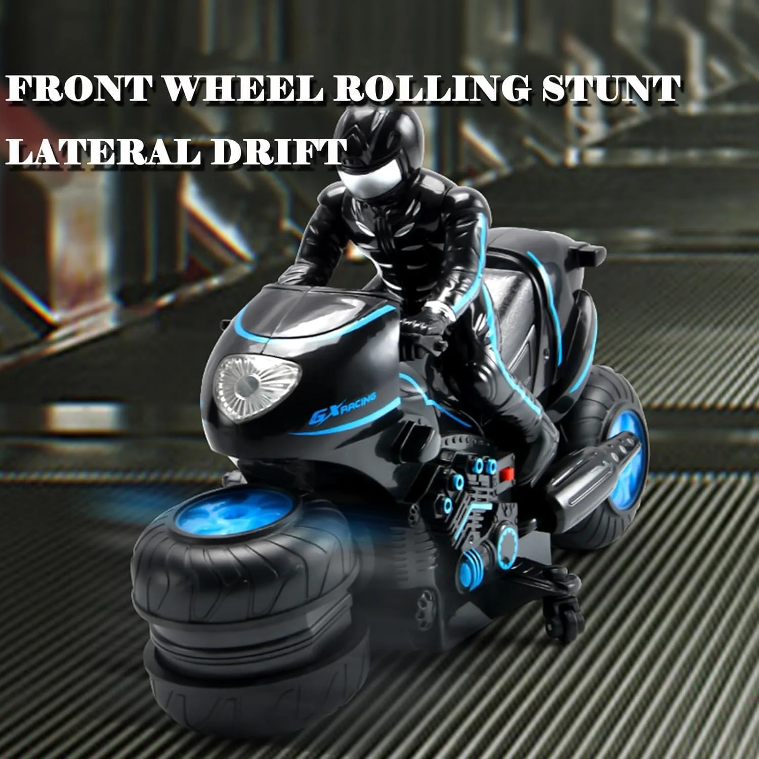 موتورسیکلت کنترلی آکروباتیک OBEST، اسباب بازی موتور سیکلت کنترلی از راه دور برای کودکان، موتور سیکلت آکروباتیک دریفت چرخشی 360 درجه با سرعت بالا، حسگر حرکتی/کنترل از راه دور 2.4 گیگاهرتز، هدیه اسباب بازی کودکان برای پسران و دختران