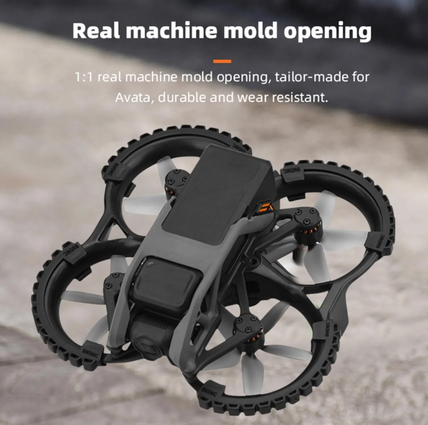 محافظ پروانه SKEIDO سازگار با پروانه های پهپاد DJI Avata، پوشش محافظ پره، حلقه محافظ پروانه ضد برخورد، قطعات جایگزین (مشکی)