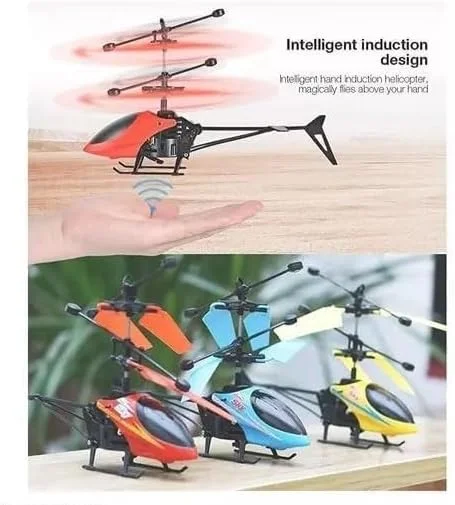 هلی کوپتر کنترلی ورزشی کودکانه با کنترل از راه دور و حسگر، کنترل مادون قرمز، رنگ های متنوع