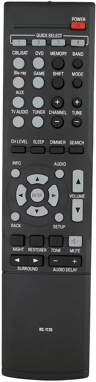 ریموت کنترل جایگزین مناسب برای DENON RC-1158 RC-1170 RC-1180 فقط برای گیرنده AV