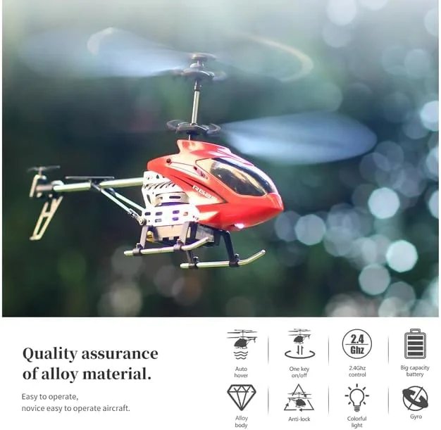 هلیکوپتر کنترلی 2.4G با کنترل از راه دور HELEMIY، 3.5 کانال، حفظ ارتفاع، اسباب بازی هواپیمای کنترلی برای کودکان و بزرگسالان