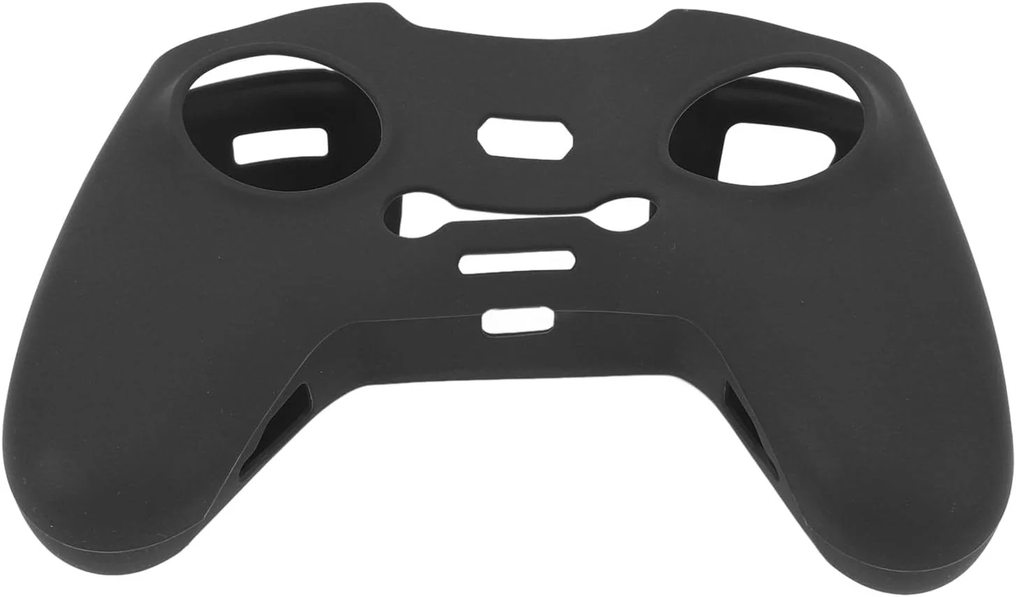 محافظ کنترلر پهپاد عمومی، روکش سیلیکونی با سوراخ های دقیق، جایگزینی جعبه نرم و راحت / همراه با بندهای کنترلر FPV (مشکی)