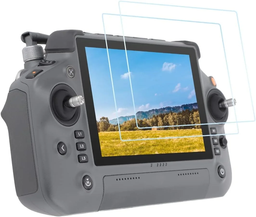 محافظ صفحه نمایش کنترلر RC Plus مدل eWINNER، بسته 2 عددی، شیشه حرارت دیده ضد خش با سختی 9H، مناسب برای کنترل از راه دور دوربین پهپاد DJI Inspire 3 و لوازم جانبی کوادکوپتر