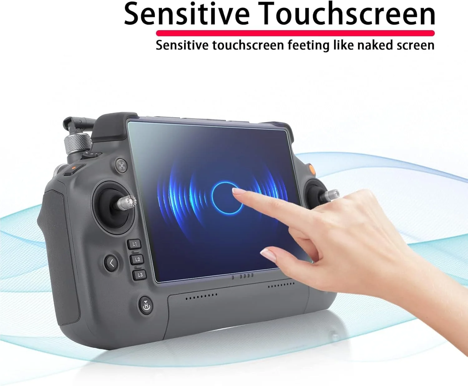 محافظ صفحه نمایش کنترلر RC Plus مدل eWINNER، بسته 2 عددی، شیشه حرارت دیده ضد خش با سختی 9H، مناسب برای کنترل از راه دور دوربین پهپاد DJI Inspire 3 و لوازم جانبی کوادکوپتر