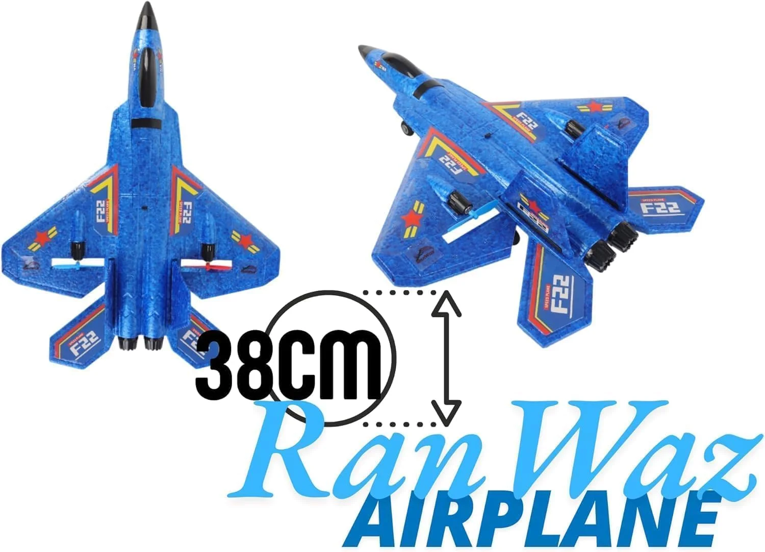 هواپیمای کنترلی 2.4 گیگاهرتز – طراحی مقاوم، پرواز آسان، حرکات آکروباتیک سه بعدی، مناسب برای کودکان و بزرگسالان، فعالیت سرگرم کننده در فضای باز، جت جنگنده فومی با دو باتری قابل شارژ.