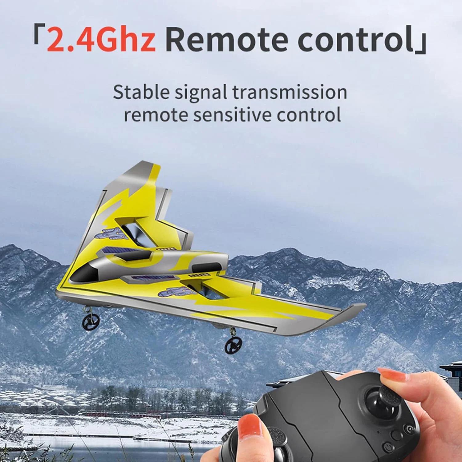 هواپیمای کنترلی فومی، هواپیمای آرسی 2.4 گیگاهرتز با چراغ، هدیه برای کودکان