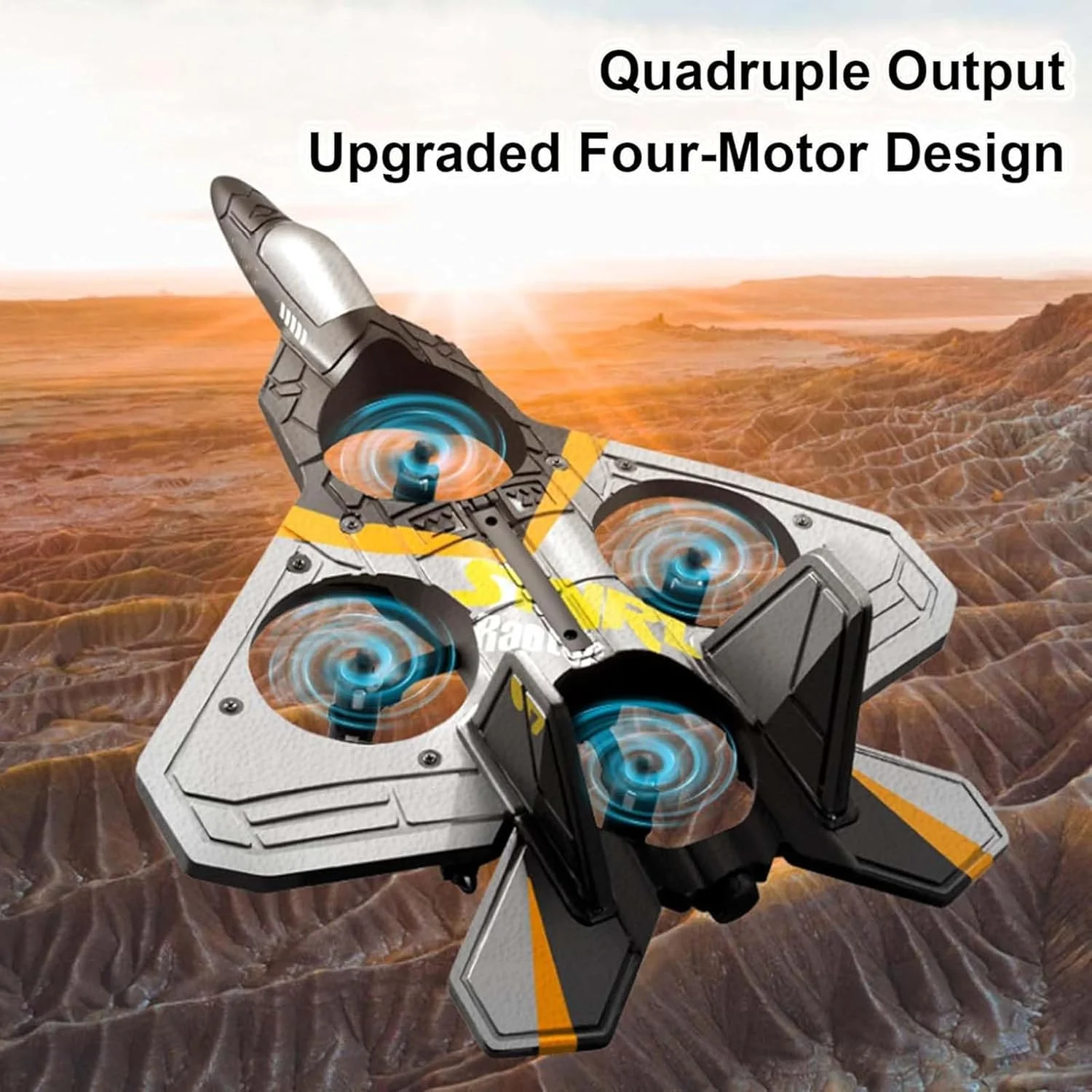 هواپیمای آرسی Lunar Plane - هواپیمای بدلکاری جت جنگنده V17، رپتور پنهانکار، شناور حسگر گرانش، چرخش (آبی) هواپیمای آرسی Lunar Plane - هواپیمای بدلکاری جت جنگنده V17، رپتور پنهانکار، شناور حسگر گرانش، چرخش (آبی)