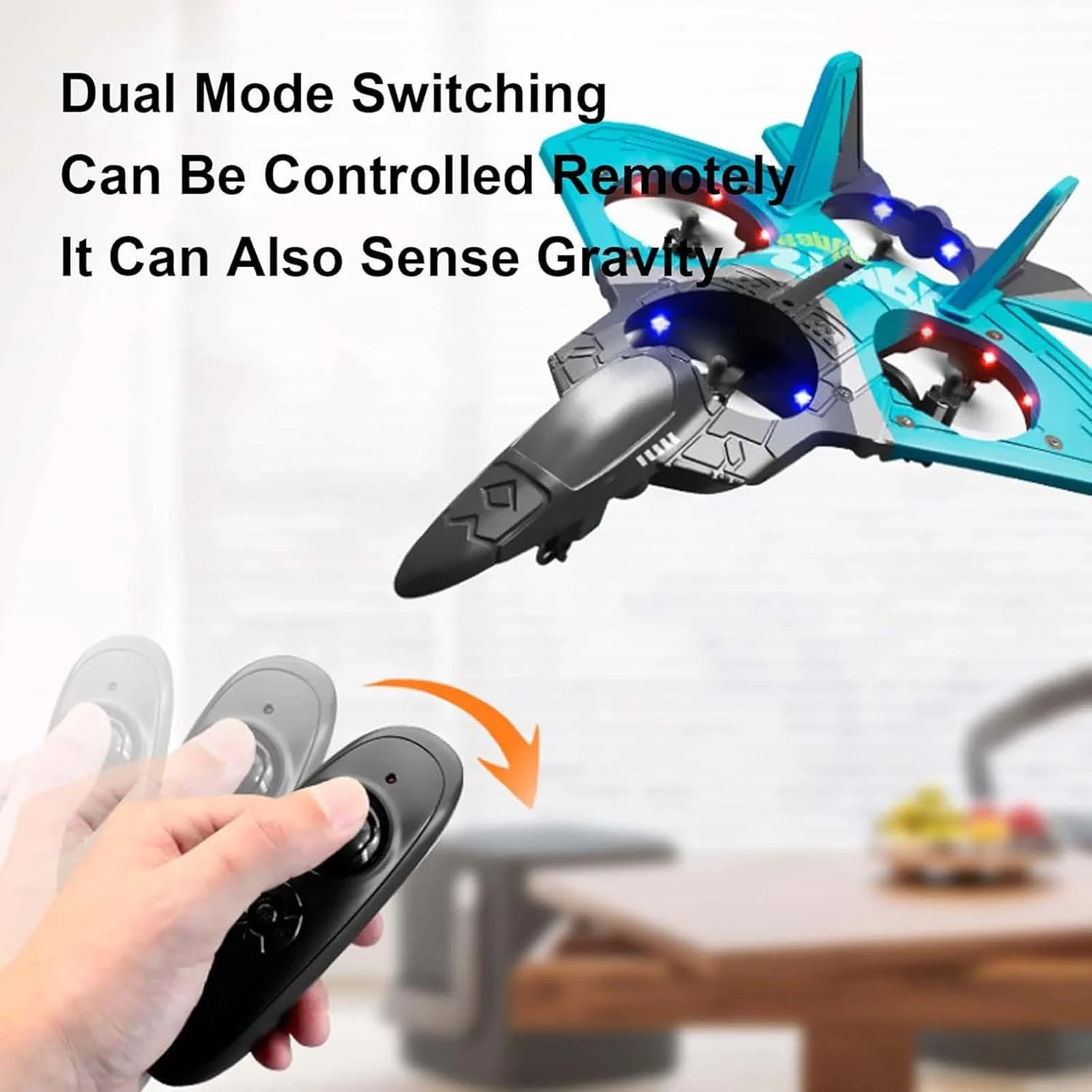 هواپیمای آرسی Lunar Plane - هواپیمای بدلکاری جت جنگنده V17، رپتور پنهانکار، شناور حسگر گرانش، چرخش (آبی) هواپیمای آرسی Lunar Plane - هواپیمای بدلکاری جت جنگنده V17، رپتور پنهانکار، شناور حسگر گرانش، چرخش (آبی)