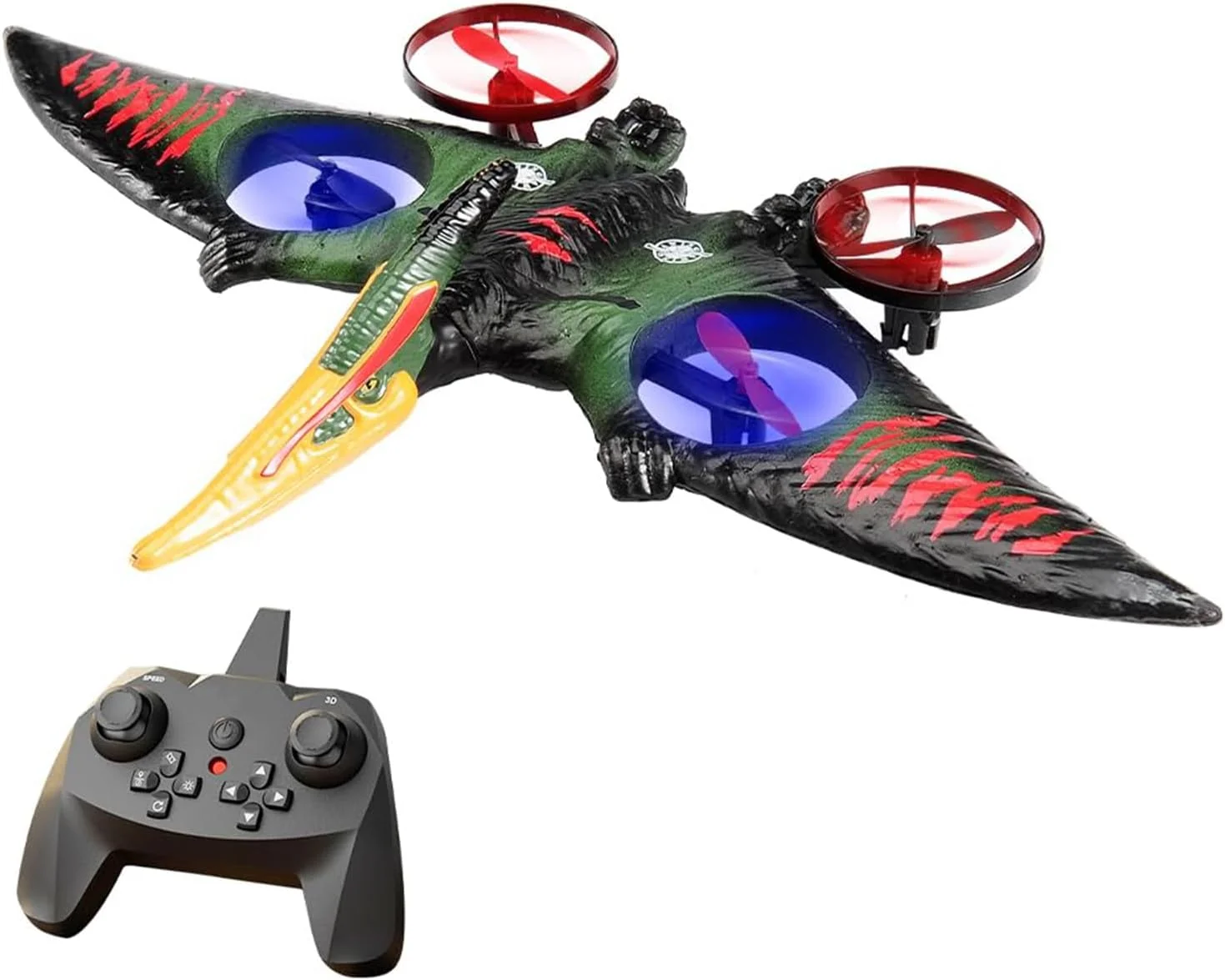 پهپاد اسباب بازی دایناسور پتراوداکتیل برای کودکان و بزرگسالان، هواپیمای اژدهای کنترل از راه دور با پرواز آسان برای مبتدیان، اسباب بازی هواپیمای آرسی سرگرمی، هدیه تولد برای پسران، کنترل از راه دور