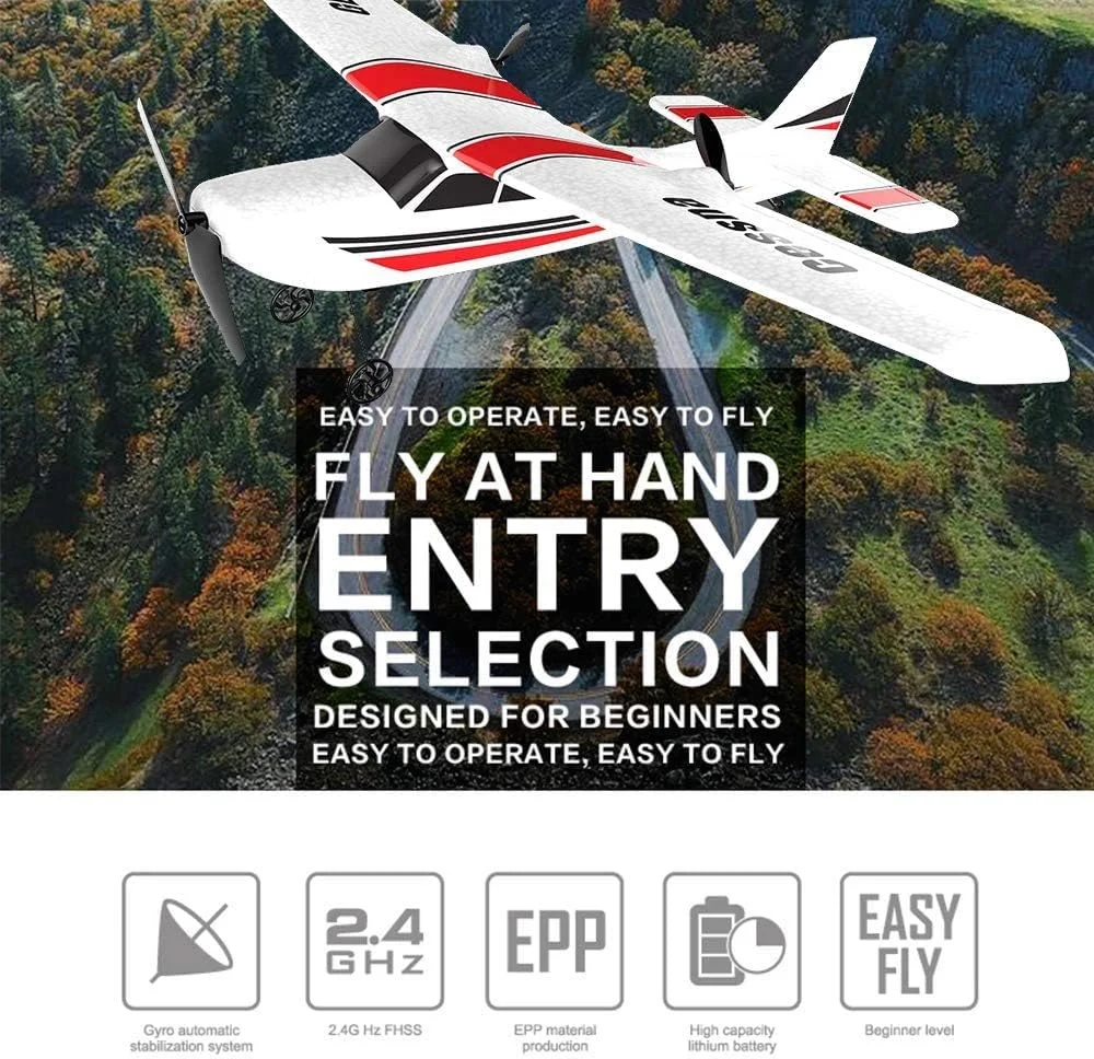 هواپیمای کنترل از راه دور، 2.4 گیگاهرتز 2 کانال