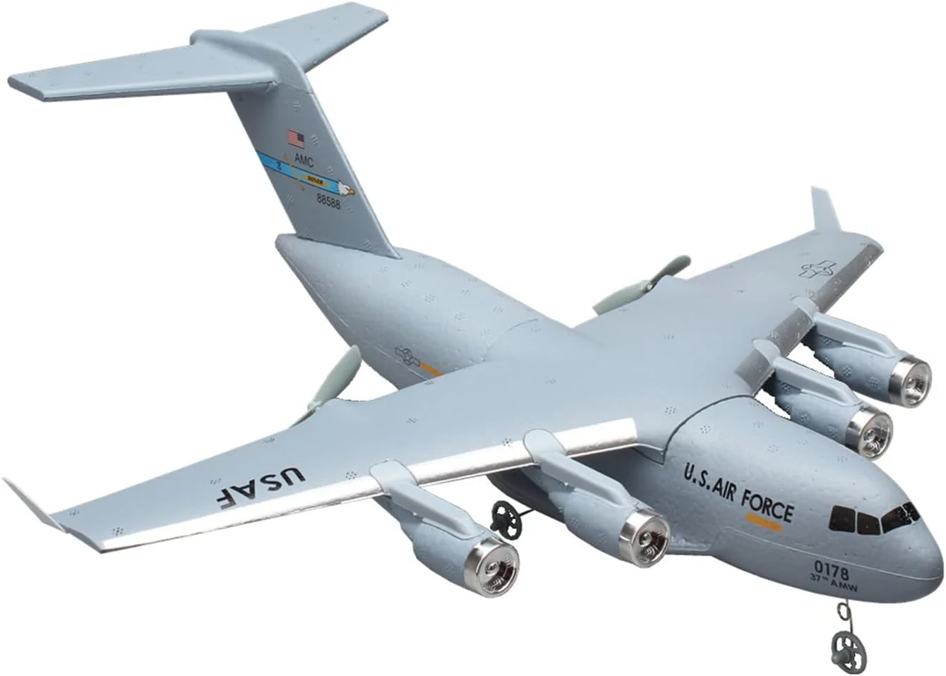 هواپیمای RC، هواپیمای کنترل از راه دور آماده پرواز، هواپیمای RC دو کاناله C17، هواپیمای کنترل از راه دور برای پسران، کودکان، بزرگسالان و مبتدیان