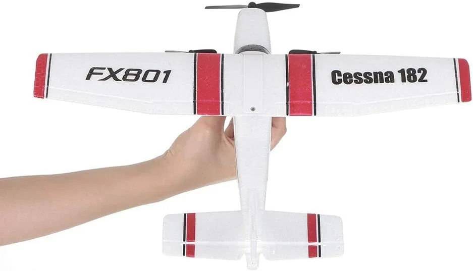 هواپیمای کنترلی EBOYU FX801 مدل Cessna 182 با بال ثابت، 2.4G 2CH، هواپیمای پرنده الکتریکی