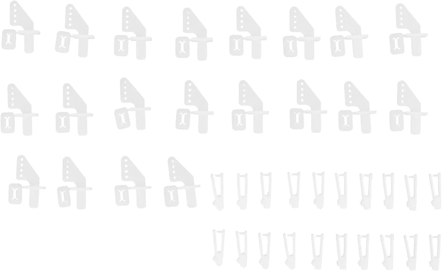 20 ست شاخک اهرم و کیت بست اتصال بادوام و قابل استفاده مجدد برای هواپیماهای بال ثابت فومی، لوازم جانبی عالی