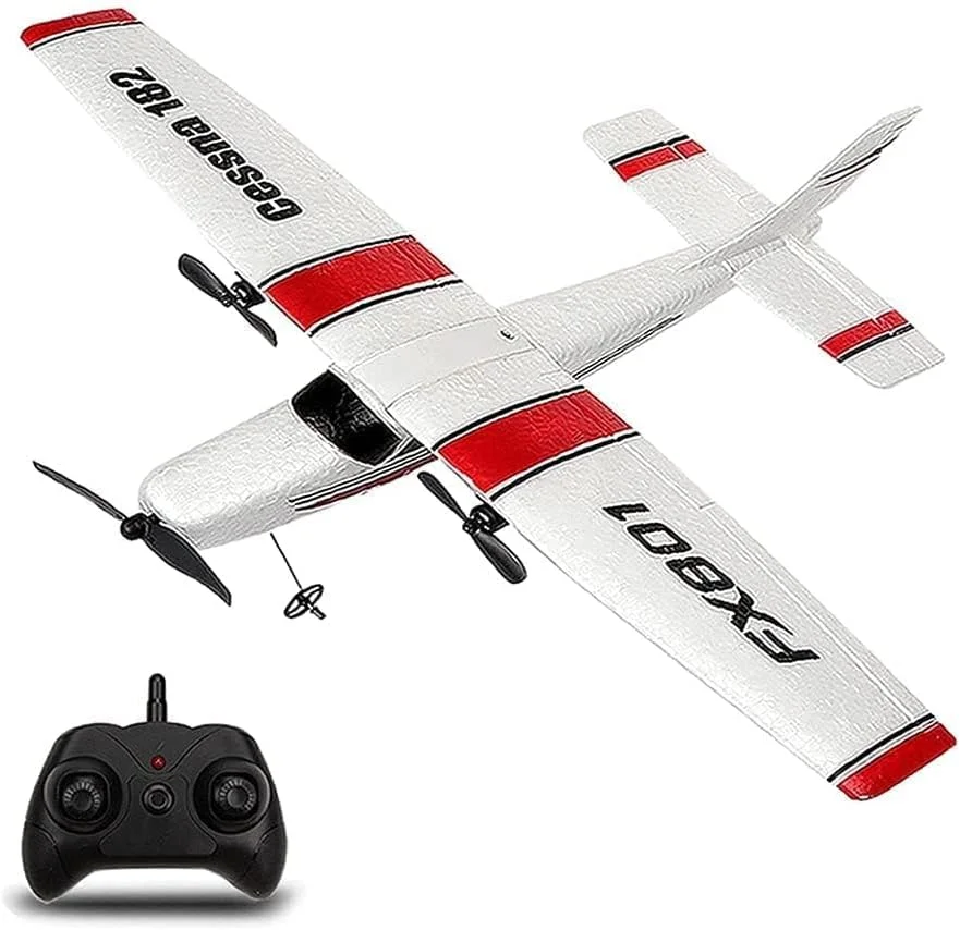 هواپیمای کنترلی Mytoys FX801 مناسب بزرگسالان، کودکان و پسران، آماده پرواز، اسباب بازی های پروازی هواپیمای کنترلی سسنا فوم، هواپیمای گلایدر کنترلی