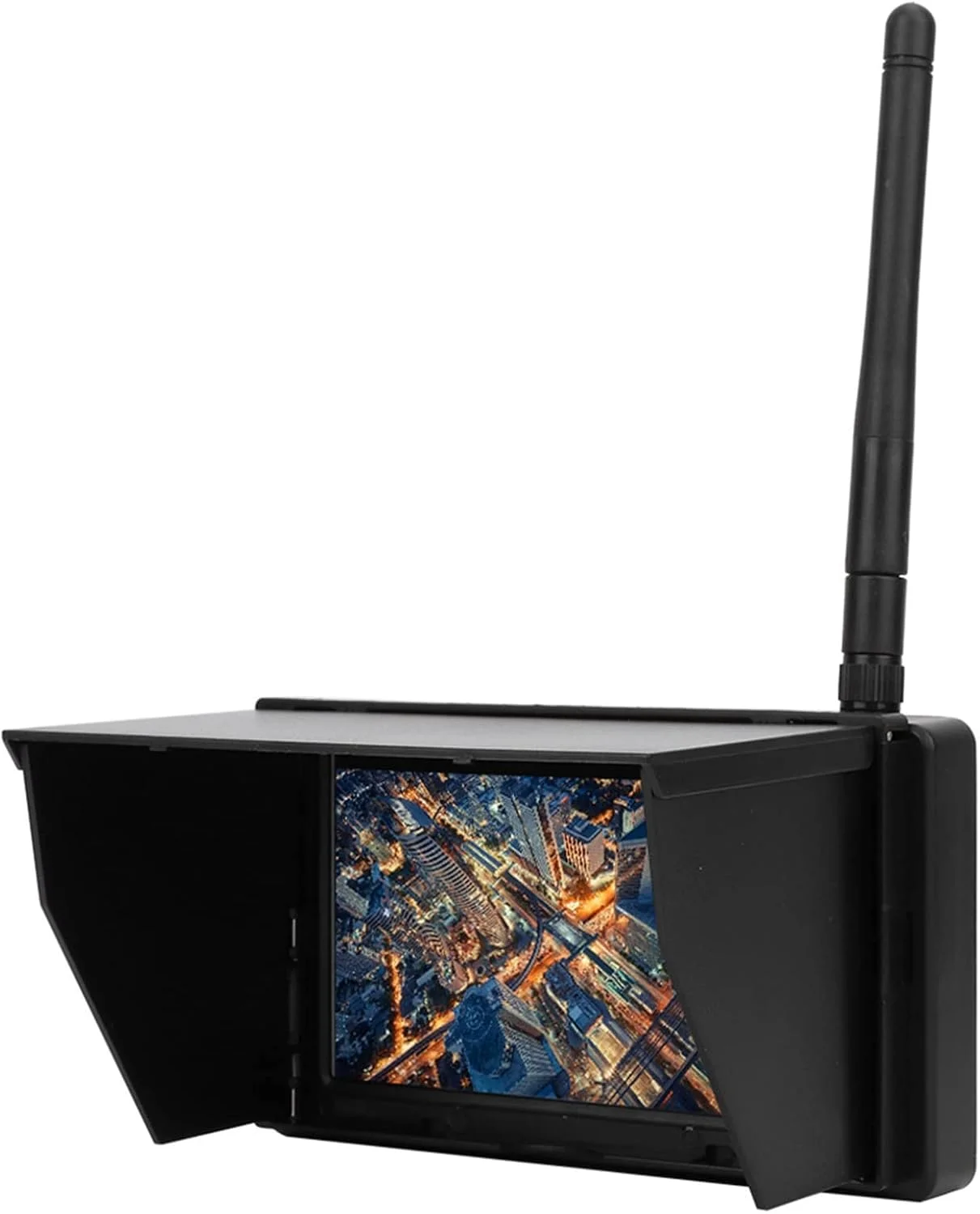 مانیتور گیرنده بی‌سیم FPV ال‌سی‌دی 4.3 اینچی فوق‌العاده روشن Domary با 48 کانال و باتری داخلی برای مانیتور دستی، دکمه‌های آسان برای استفاده و نمایشگر OSD
