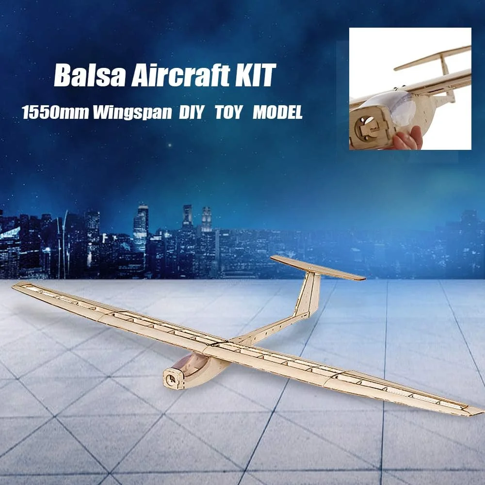 هواپیمای مدل بالسا Domary Dancing Wings Hobby F1501 با طول بال 1550 میلی‌متر - کیت DIY