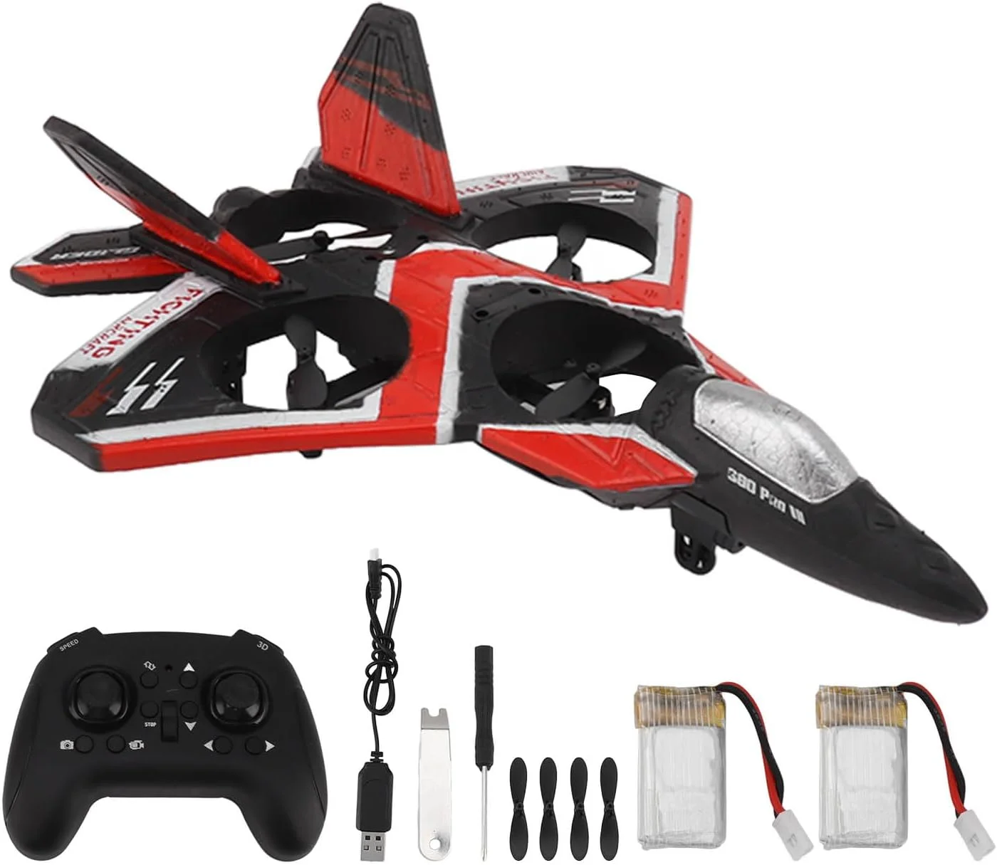 هواپیمای آرسی Cryfokt، هواپیمای گلایدر کنترل از راه دور 2.4 گیگاهرتز با سیستم قدرت ارتقا یافته، جت هواپیمای آرسی قابل شارژ با ماندگاری طولانی، گلایدر آرسی با پرواز آسان برای کودکان و مبتدیان