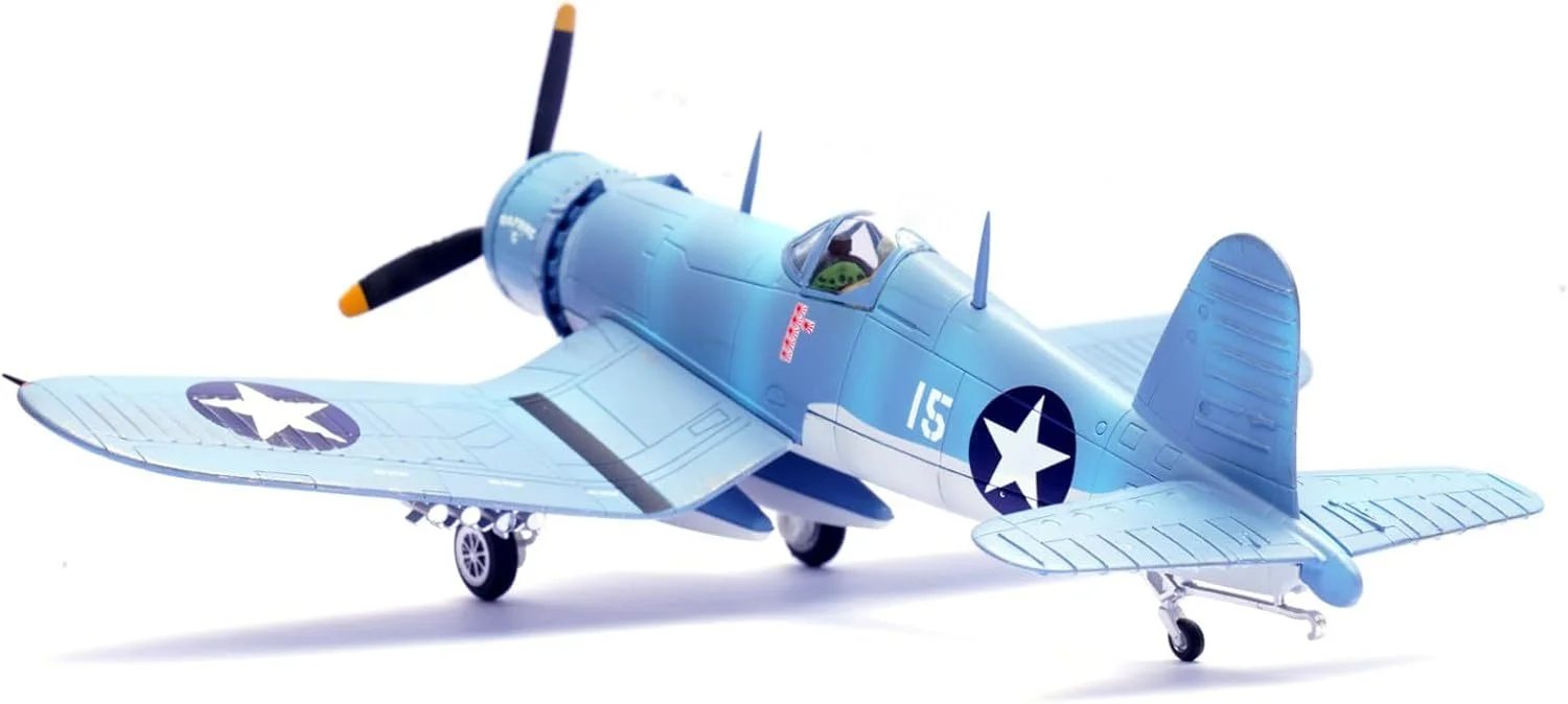 مدل هواپیمای جنگنده F4U Corsair VMF-213 Hell Hawks James Cupp Daphne C نیروی دریایی ایالات متحده آمریکا جنگ جهانی دوم مقیاس 1:72، مدل شبیه سازی هواپیمای اسباب بازی، مدل نمایشگاه علوم هوانوردی