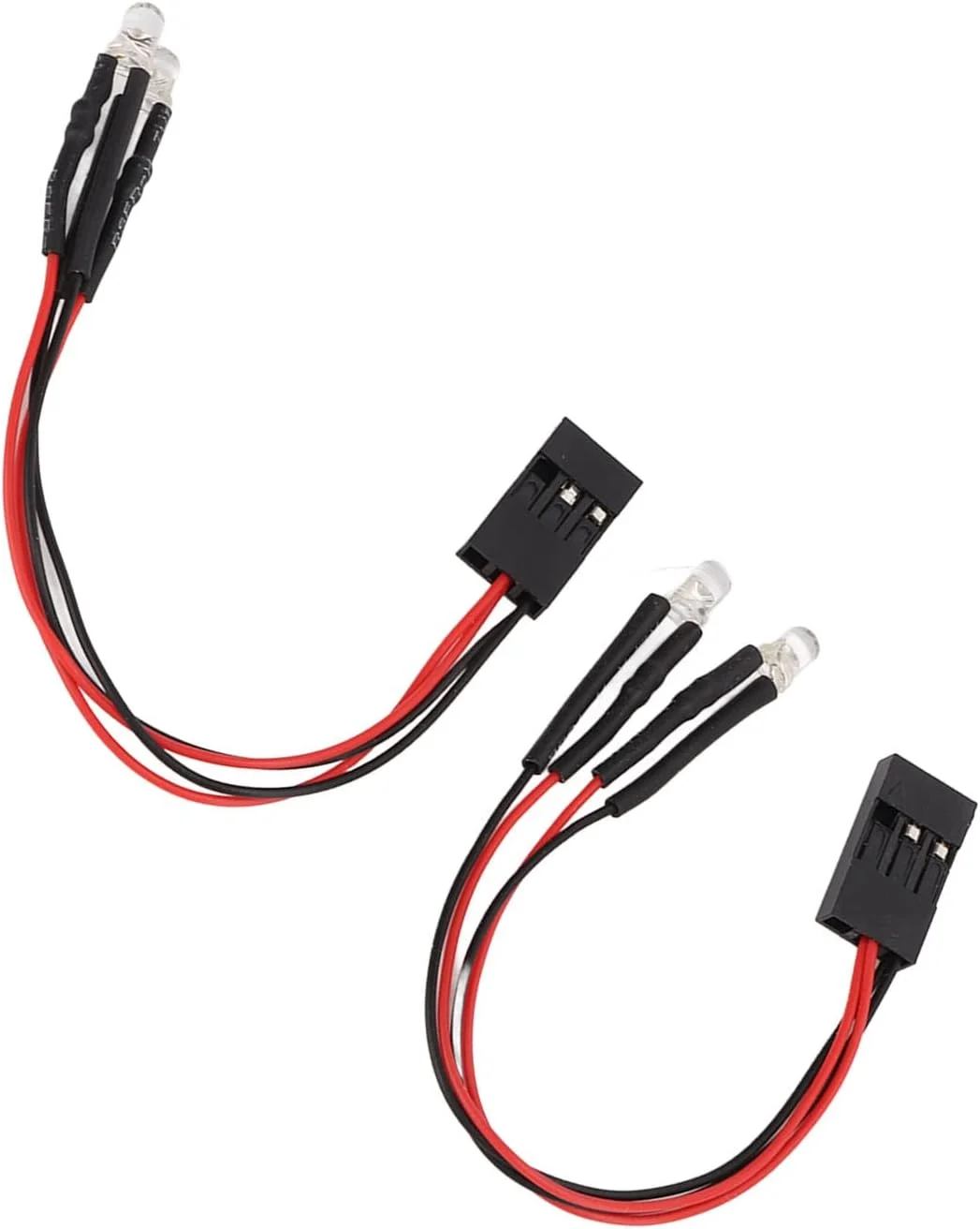 چراغ های ال ای دی خودرو Cryfokt، عملکرد پایدار و بادوام برای Axial Scx24 1/24 1/18 RC نور سفید برای علاقه مندان