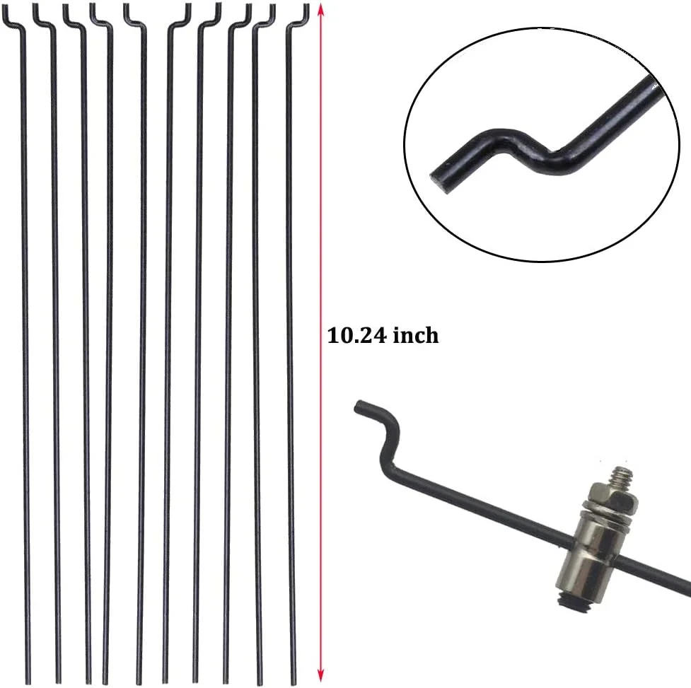 ۱۰ عدد میله فشاری فولادی به ابعاد 0.047x10.24 اینچ و ۱۰ عدد اهرم کنترلی نایلونی قفلشونده به ابعاد 0.79x0.43 اینچ با ۴ سوراخ برای قطعات DIY هواپیمای مدل RC ۱۰ عدد میله فشاری فولادی به ابعاد 0.047x10.24 اینچ و ۱۰ عدد اهرم کنترلی نایلونی قفلشونده به ابعاد 0.79x0.43 اینچ با ۴ سوراخ برای قطعات DIY هواپیمای مدل RC