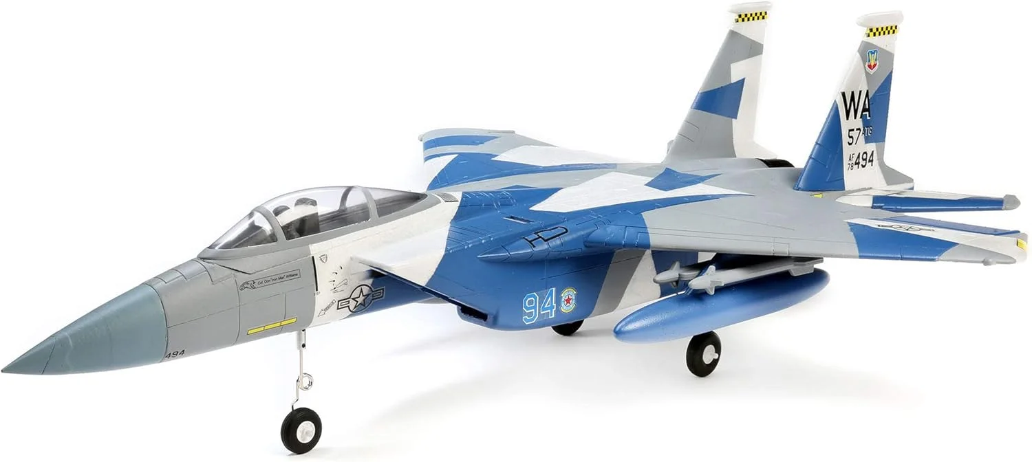 هواپیمای مدل E-flite RC مدل F-15 با قطر 64 میلیمتر BNF Basic (بدون فرستنده، باتری و شارژر) با فناوریهای AS3X و Safe Select مدل EFL97500 هواپیمای مدل E-flite RC مدل F-15 با قطر 64 میلیمتر BNF Basic (بدون فرستنده، باتری و شارژر) با فناوریهای AS3X و Safe Select مدل EFL97500
