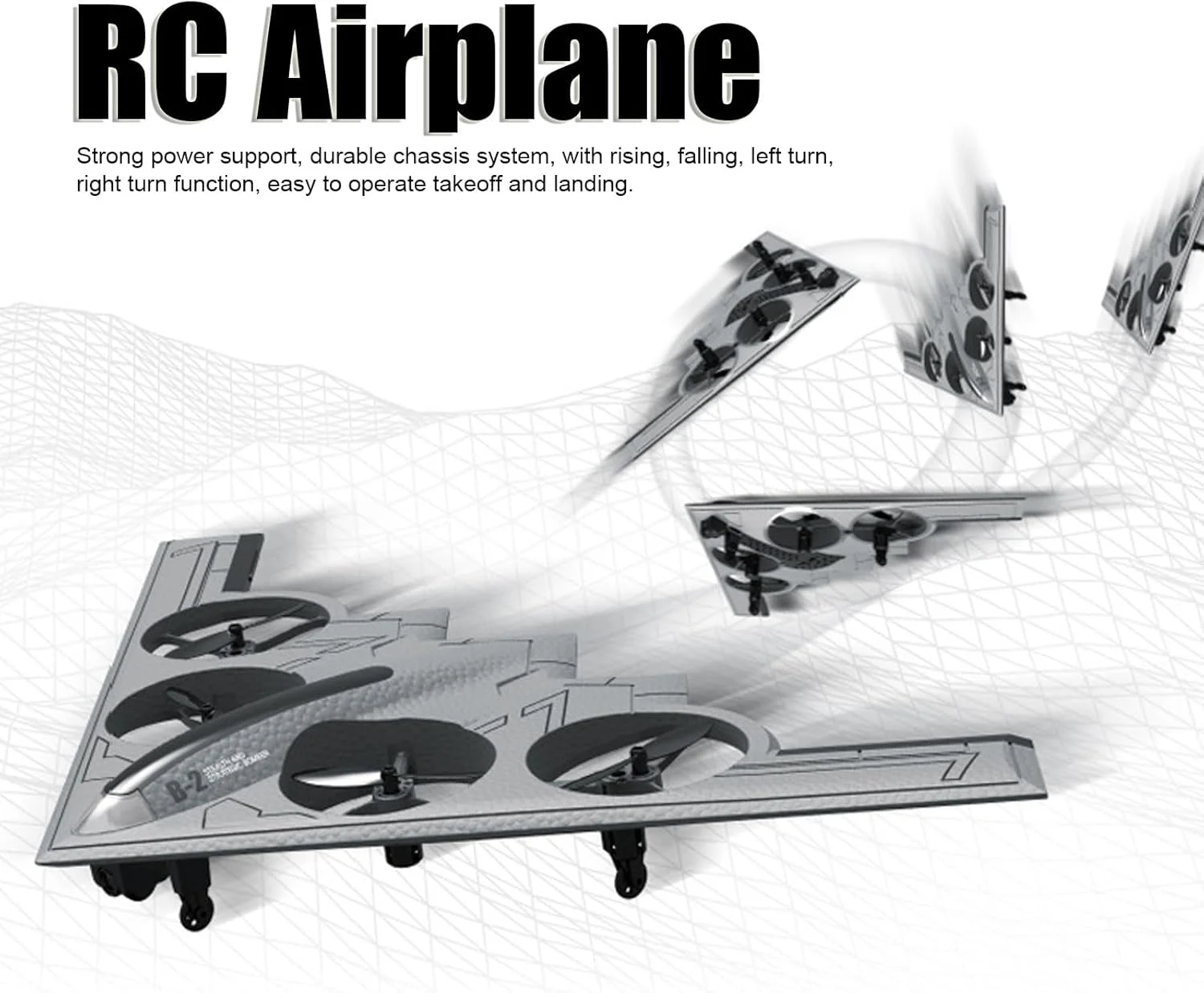 هواپیمای کنترلی از راه دور، مدل هواپیمای بمب افکن، پهپاد فومی 2.4 گیگاهرتز 2 کاناله، اسباب بازی هواپیمای جنگنده با حساسیت بالا، اسباب بازی کوادکوپتر مدل هواپیما برای پسران کودک