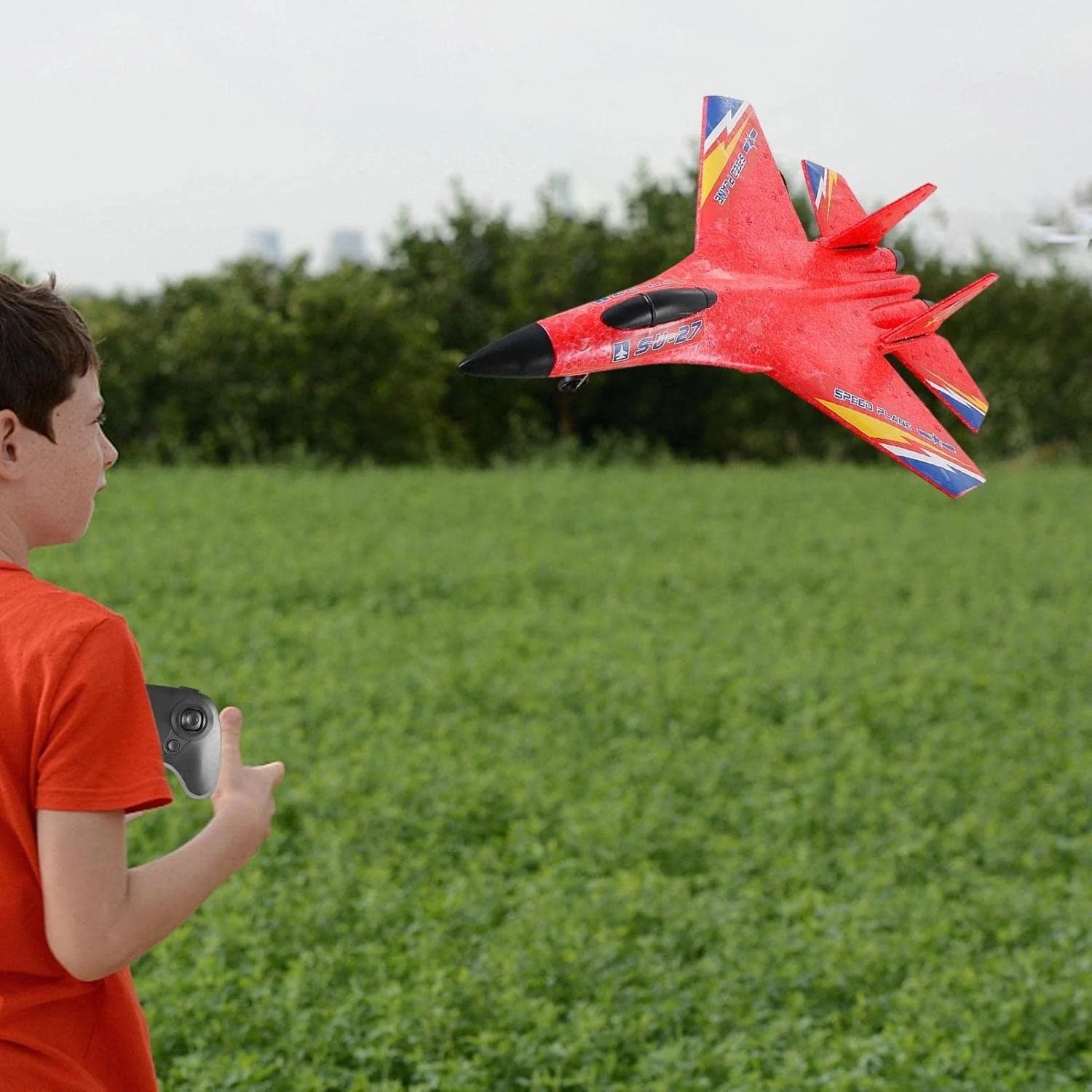 هواپیمای فومی | کنترل از راه دور با چراغ LED | اسباب بازی های ورزشی در فضای باز، هدیه تولد، اسباب بازی های پرنده برای پسران و دختران، با تعادل خودکار