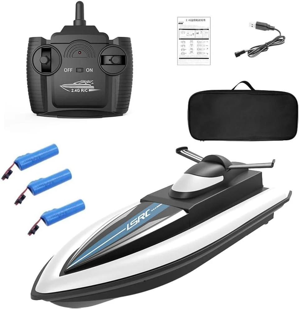 قایق مسابقه ای، قایق موتوری RC، لوازم آموزشی، قایق های برقی ضد آب و ضد ضربه، سرگرمی با کنترل از راه دور، هدیه تولد، مدل 5