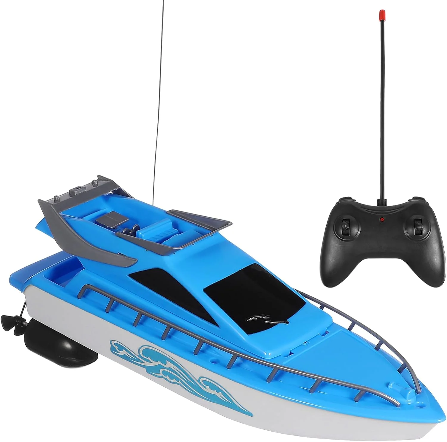 اسباب بازی قایق کنترلی STOBOK، یک مجموعه قایق موتوری آبی خنده دار برای کودکان و خردسالان در فضای باز