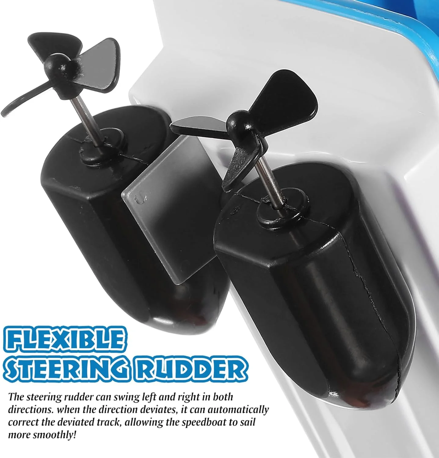 اسباب بازی قایق کنترلی STOBOK، یک مجموعه قایق موتوری آبی خنده دار برای کودکان و خردسالان در فضای باز