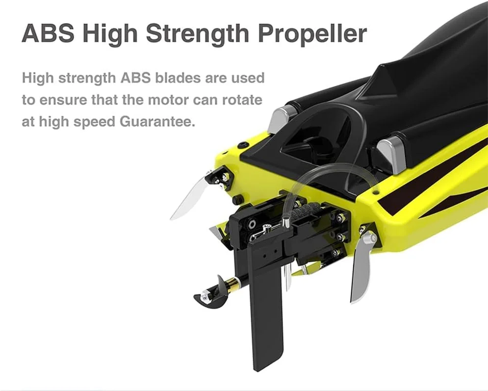 قایق کنترلی ┃ قایق های آرسی با سرعت 55+ کیلومتر در ساعت برای پسران ┃ موتور براشلس خنک شونده با آب 3536 ┃ قایق مسابقه ای الکتریکی آرسی سریع برای دریاچه با قابلیت بازیابی خودکار